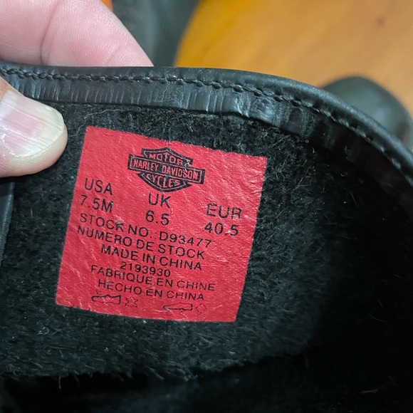 Men’s Harley Davidson Boots Size 7 1/2 - Picture 4 of 8